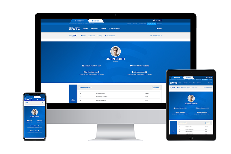 myWTC account on three different devices