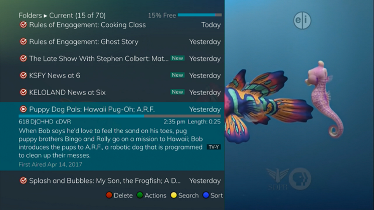 WTCtv List of Recorded Programs