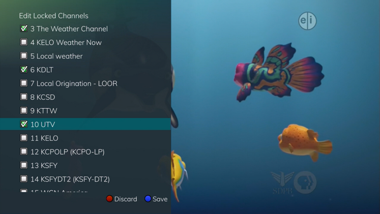 Edit Locked Channels List