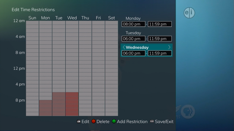 Editing Time Restrictions