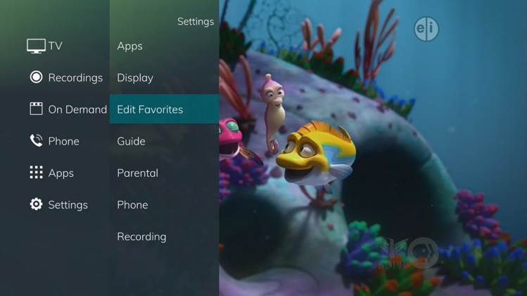 Editing Favorites List