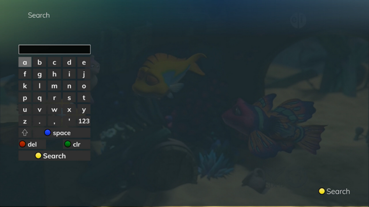 Partial Text Search While Viewing a Program