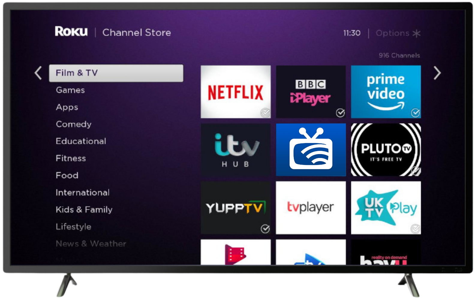Roku Home Screen